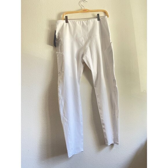 NWT Ododos White 7/8 Leggings with pockets Size 2x - Picture 3 of 10